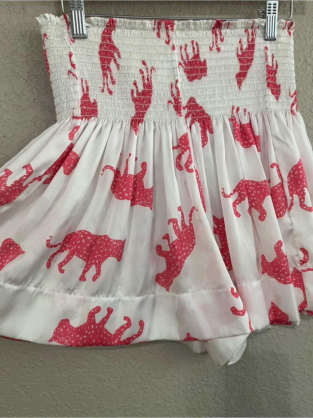 KOCH Pink Jaguar Erica Silky Skort Shorts Medium